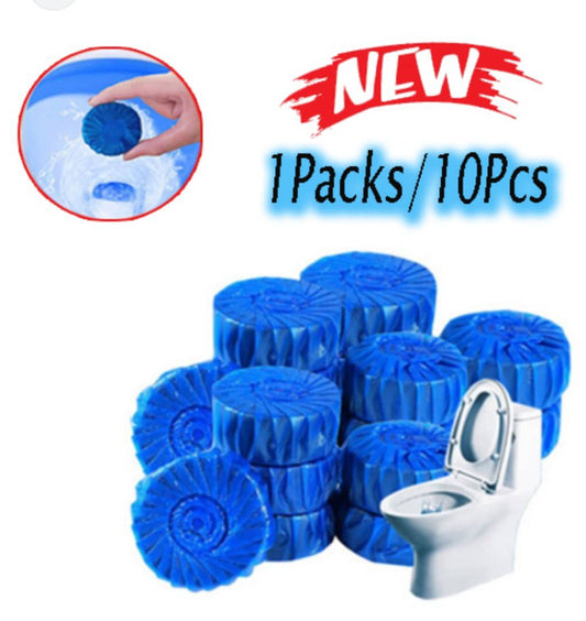 10Pcs Toilet Bowl Tablets Cleaner for Descaling & Deodorizing, Efficient Cleaning Toilet andTank Cleaner