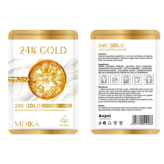 24K Gold Anti Aging Face Sheet mask