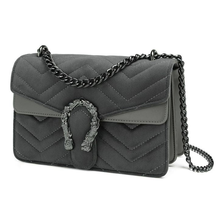 Grey  Tia chi Double Dragon bag