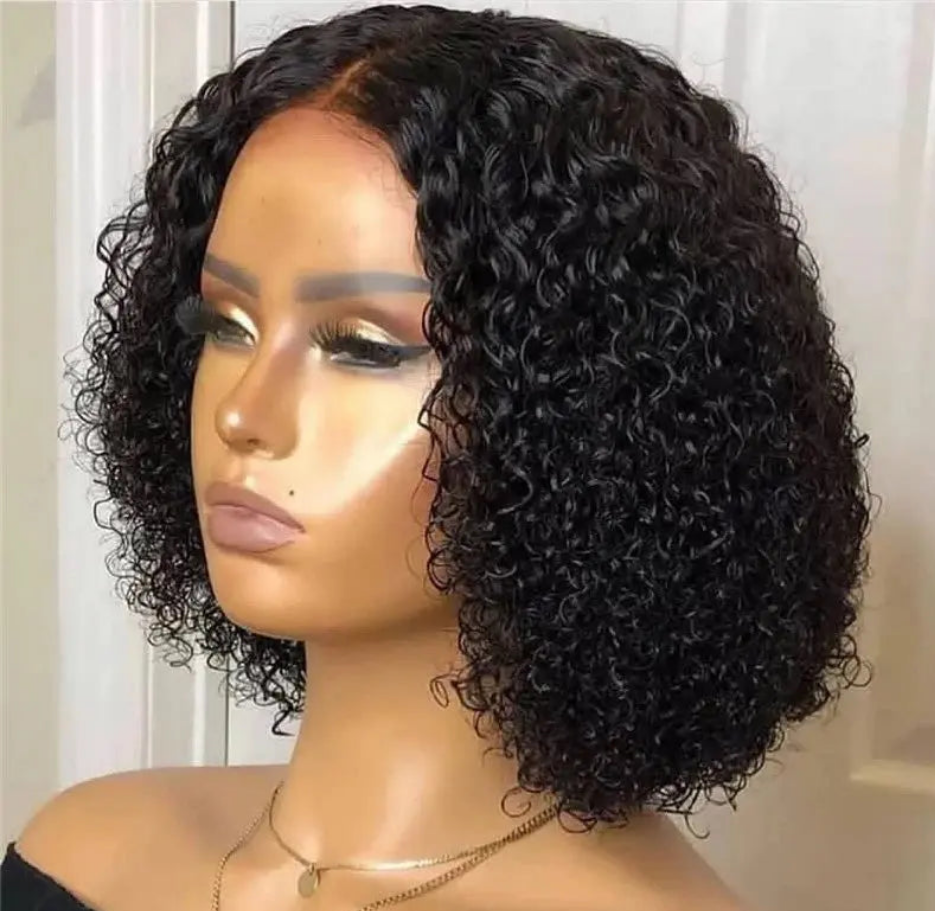 Latisha closure wig deep curly   human hair blend