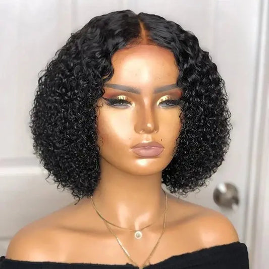 Latisha closure wig deep curly   human hair blend