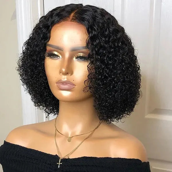 Latisha closure wig deep curly   human hair blend