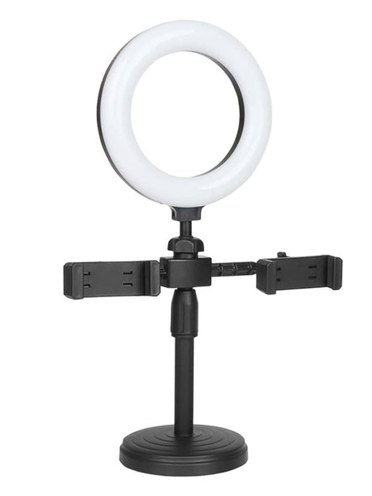 6inches ring light with two phone holder & free Monopod